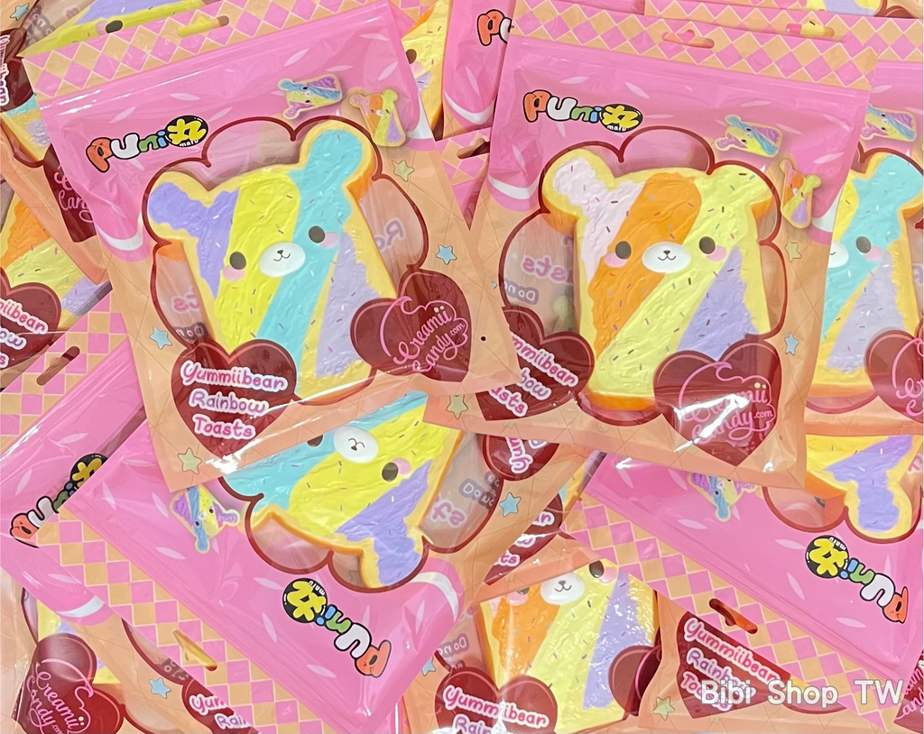 Creamiicandy x Puni Maru Jumbo Yummiibear Rainbow Toast Squishy
