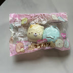 2019 BLOOM Sumikko Gurashi Nakayoshi Wakepan Neko and Tokage vintage squishy in pink original packaging