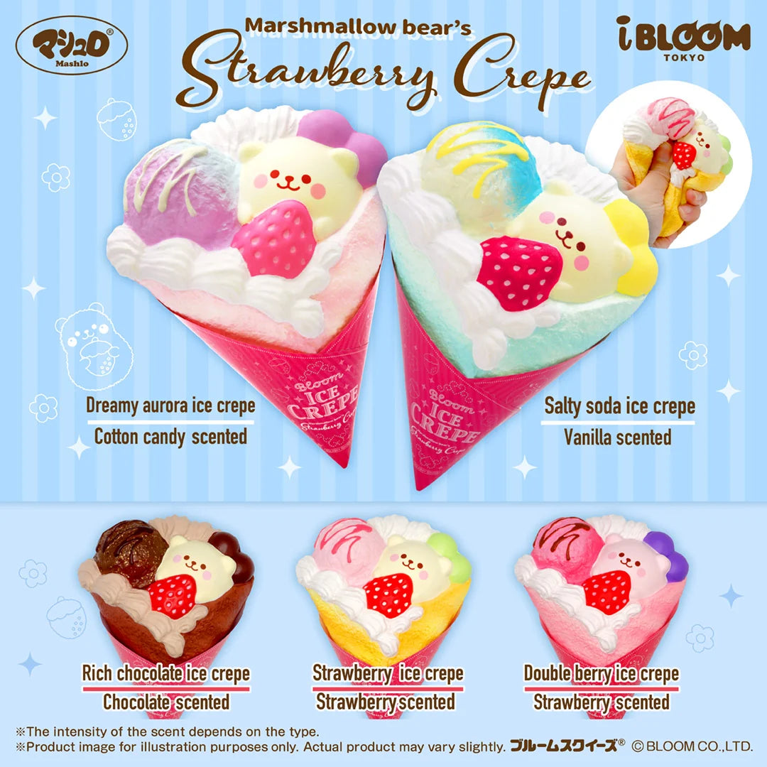 i-BLOOM Marshmallow Bear Crepe Squishy Marmo