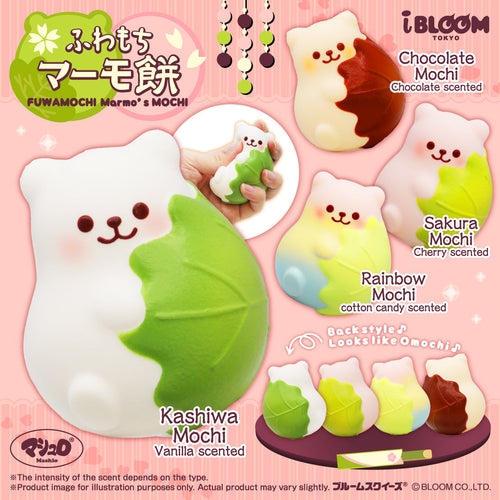 i-BLOOM Fuwamochi Marmo Mochi Rainbow Mochi cotton candy scented squishy