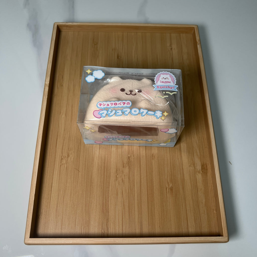 iBLOOM Marmo Chocolate Marshmallow Cake brown squishy in original box
