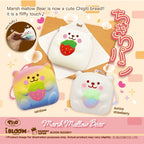 Authentic i-BLOOM Marmo Marshmallow Bear cube bread squishy