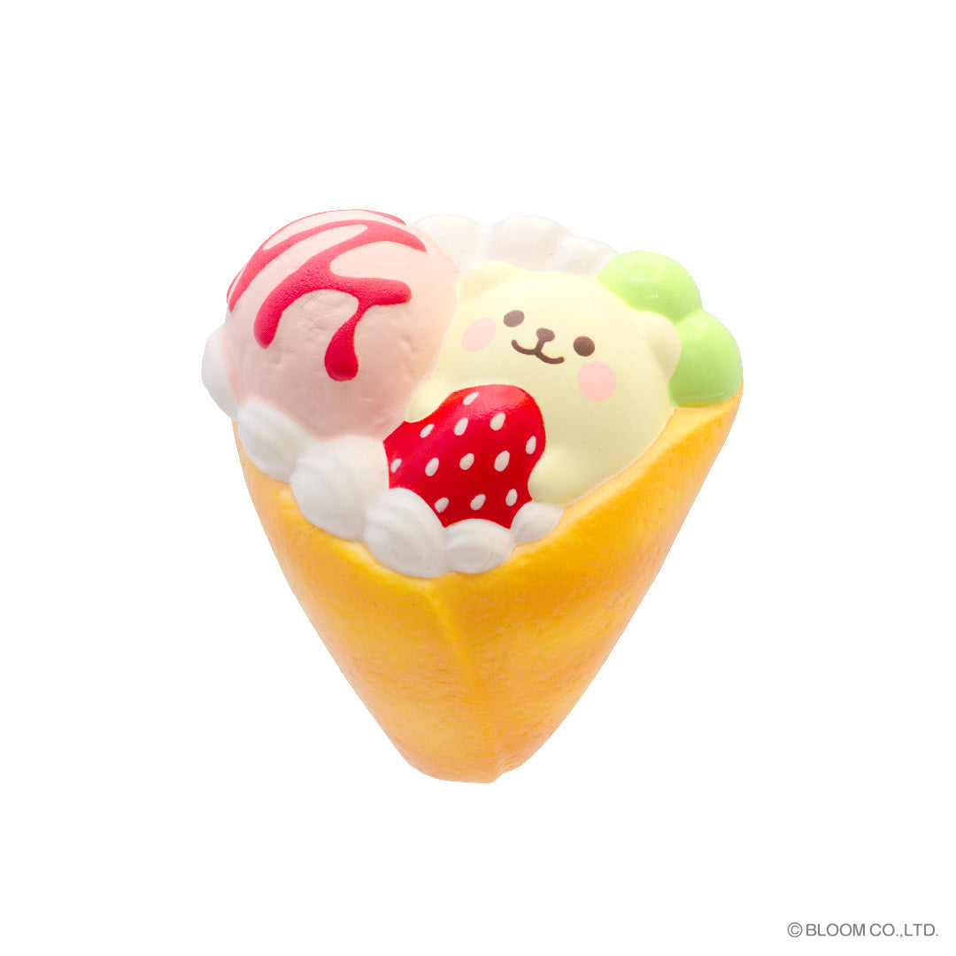 i-BLOOM Marshmallow Bear's Strawberry Crepe Mini detail image