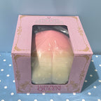 iBLOOM I Love Peach Queen jumbo squishy pink gradient peach in box top angle