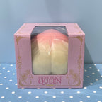 iBLOOM I Love Peach Queen jumbo pink peach squishy in original display box front view
