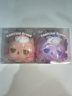 Authentic iBLOOM YAMYAM Bread squishy in strawberry pink and grape purple