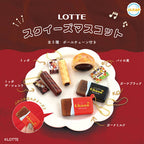 LOTTE  仿真食物 零食造型 Squishy 吊飾 全套 5款｜日本 正版 扭蛋 軟軟 捏捏 慢回彈
