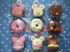 The Bears' School Squishy unboxing video – Rare vintage Donut Cream Puff Cream Sandwich