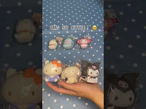 Sanrio Characters Squishy Keychain – Hello Kitty Cinnamoroll My Melody Kuromi Pochacco Hangyodon