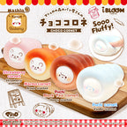 i-BLOOM Chocolate Cornet Squishy, soft scented miniature bread toy from the Puchi and Marmo collection